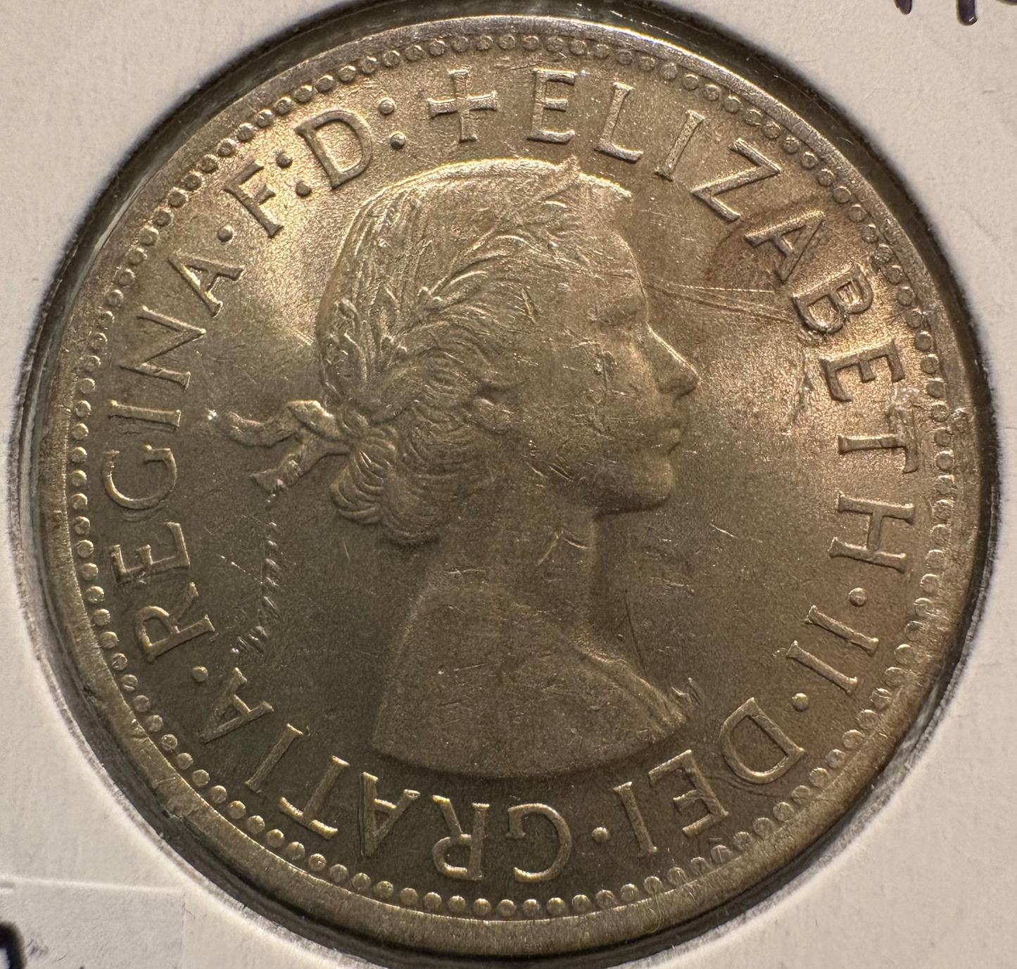 1954 Australian Royal Visit Florin .500 Silver KM# 55