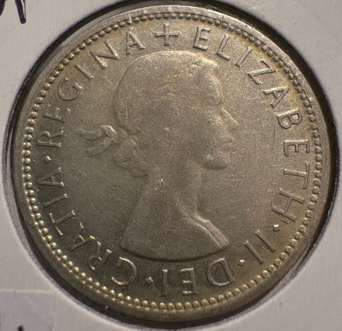 1954 Australian COA Florin .500 Silver KM# 54