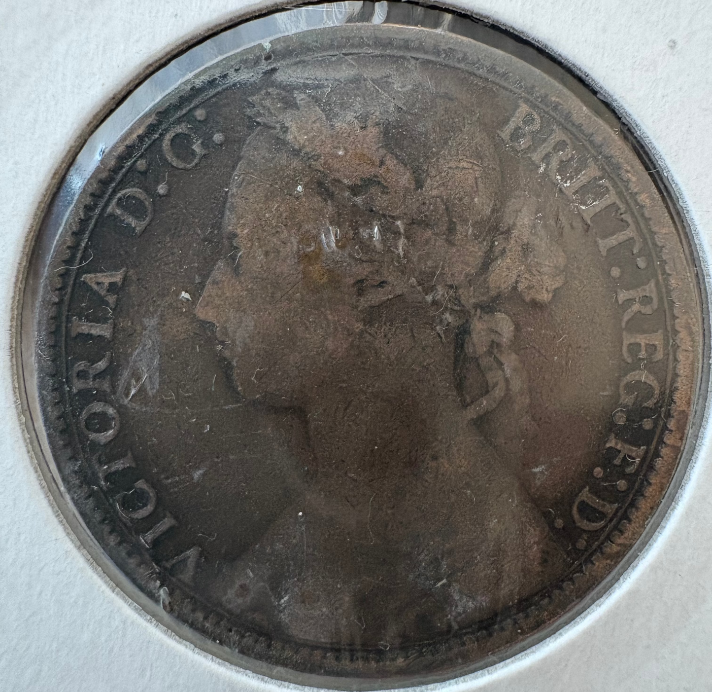 1877 Great Britain Penny KM# 755 - Large Date