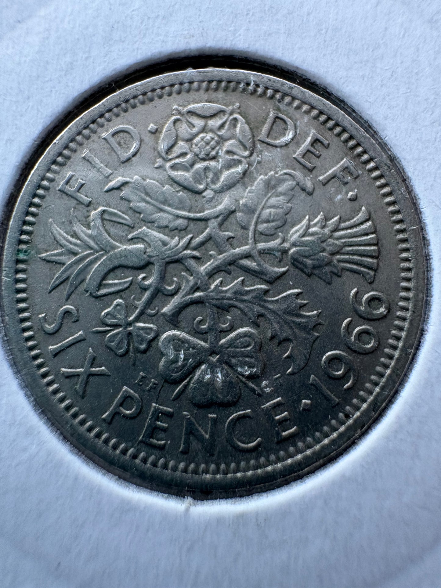 1966 Great Britain Sixpence KM# 903