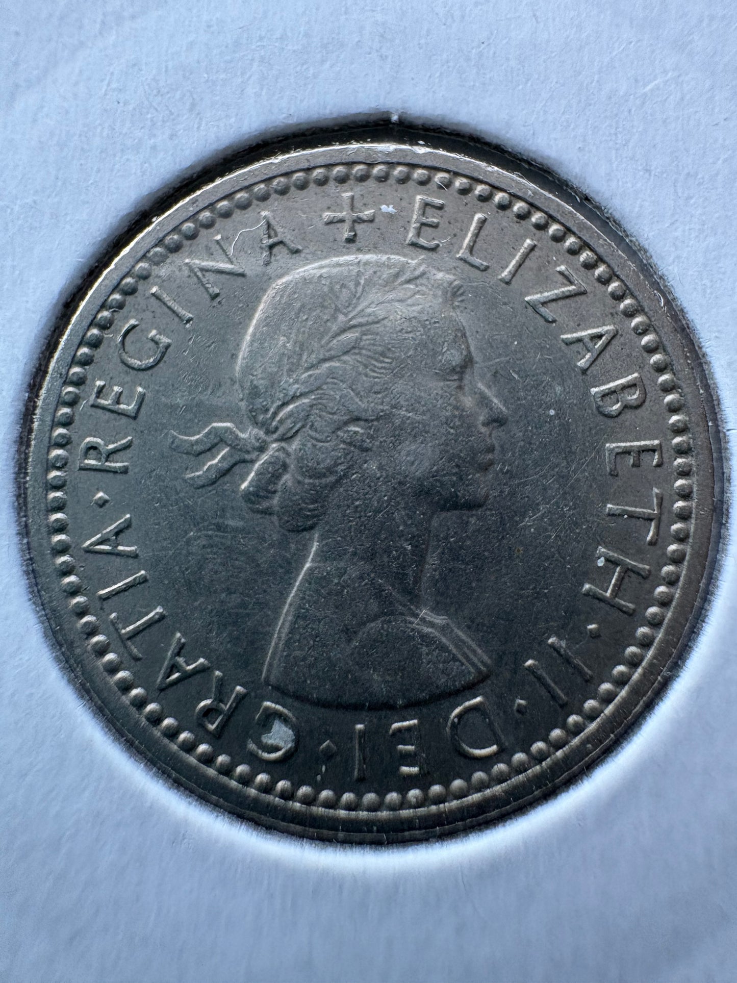 1962 Great Britain Sixpence KM# 903