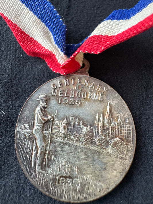 1934/1935 Centenary of Melbourne Centenary of Victoria medallion