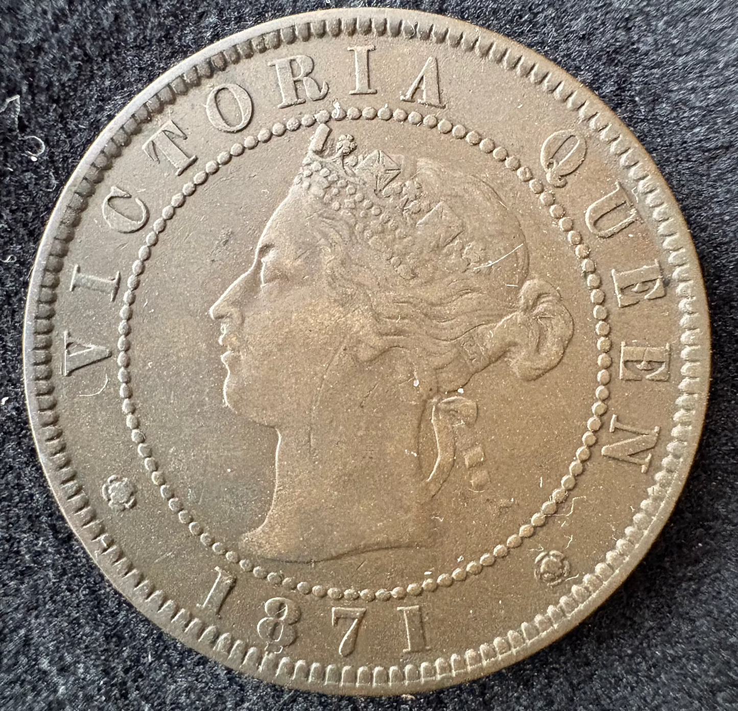 1871 Canada Prince Edward Island Cent KM# 4