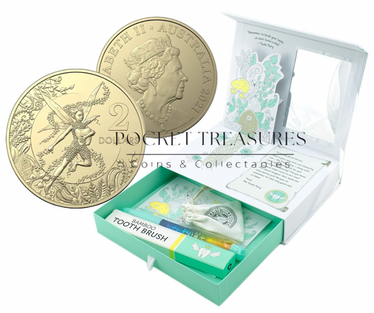 2021 $2 Two Dollar Tooth Fairy Kit with Coin in Capsule