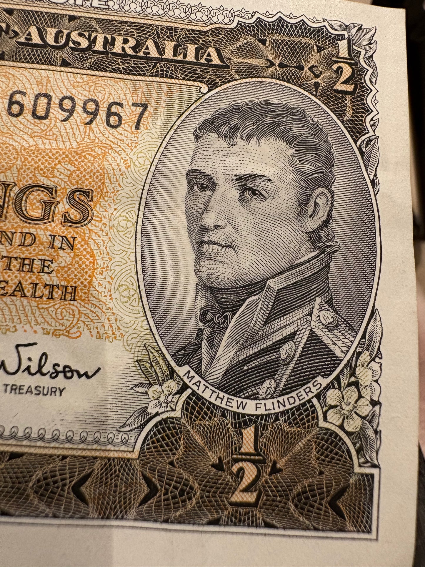 1961 Australian Ten Shillings Note - Coombs / Wilson - AH35 609967