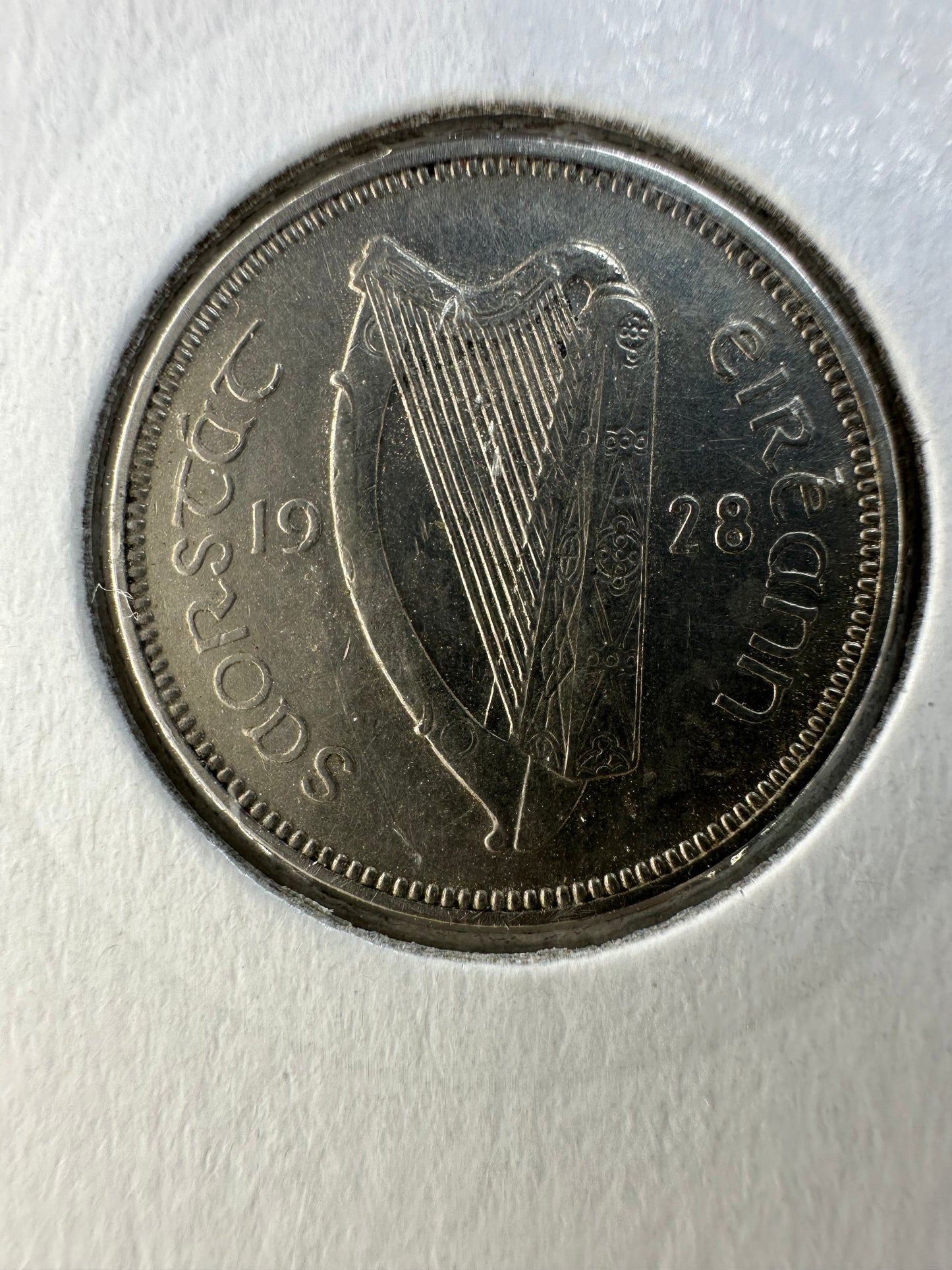 1928 6D - Ireland Saorstat Eireann Sixpence
