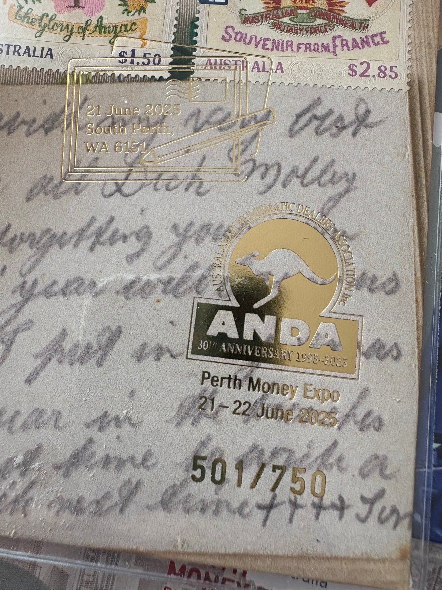 2025 Perth ANDA Money Expo & Australia Post PNC’s set of 3 - DAY 2