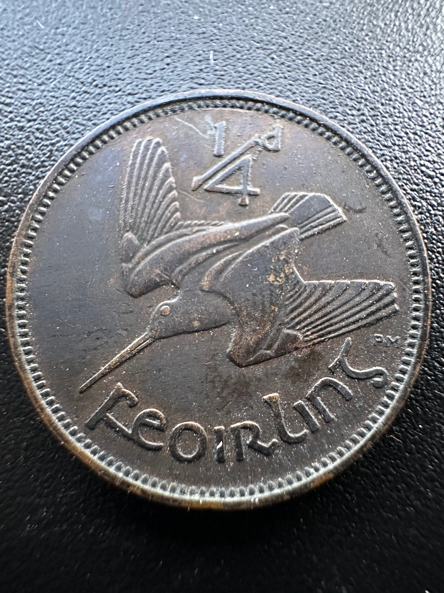 1928 Farthing - Ireland Saorstat Eireann 1/4 D Feoirling - 1/4 Phingin