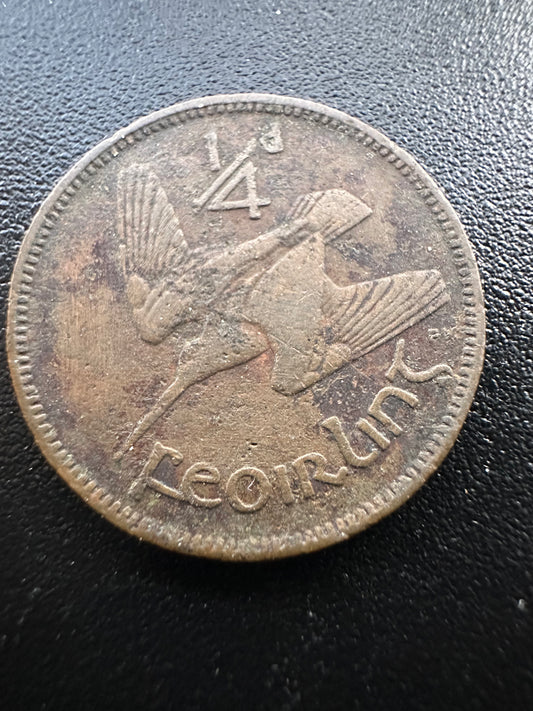 1931 Farthing - Ireland Saorstat Eireann 1/4 D Feoirling - 1/4 Phingin