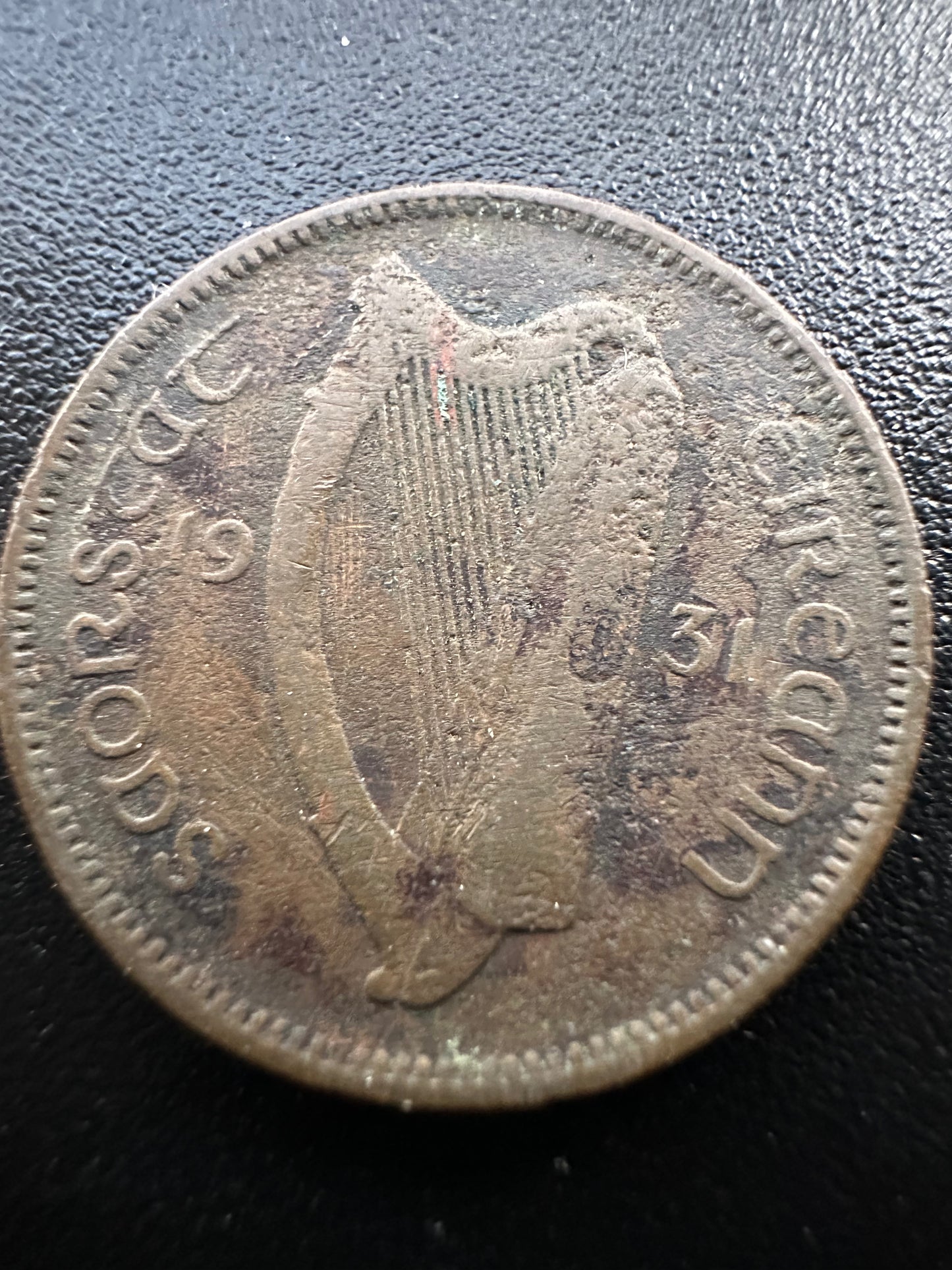 1931 Farthing - Ireland Saorstat Eireann 1/4 D Feoirling - 1/4 Phingin
