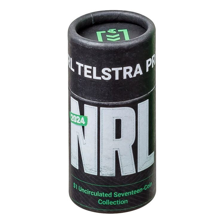 Australia 2024 NRL Premierships Every Team $1 17-Coin Collection with Folder & Tube