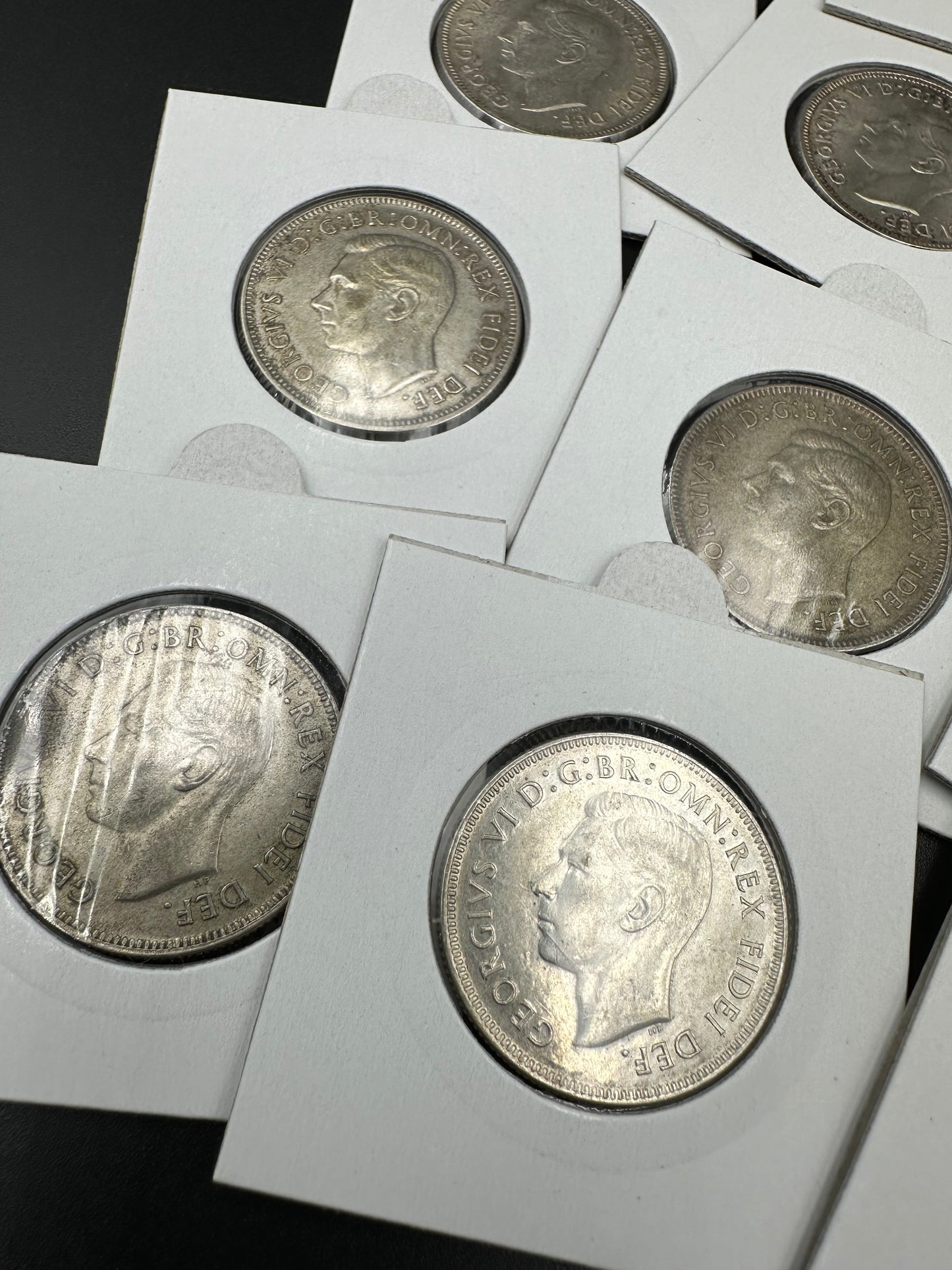 1951 Jubilee 50 Years of Federation Australian King George VI Florin Silver