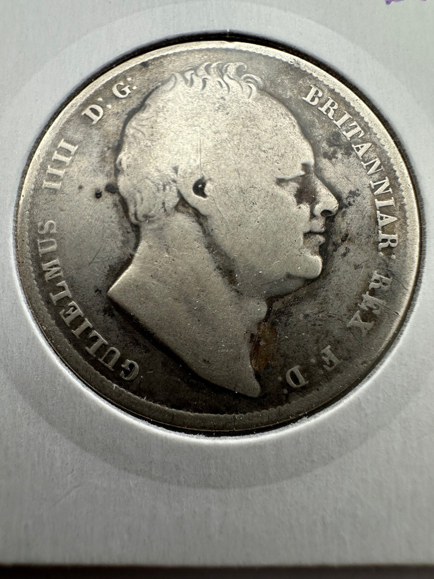 1835 Great Britain UK King William IV Silver Half Crown - 92.5% Silver - RARE