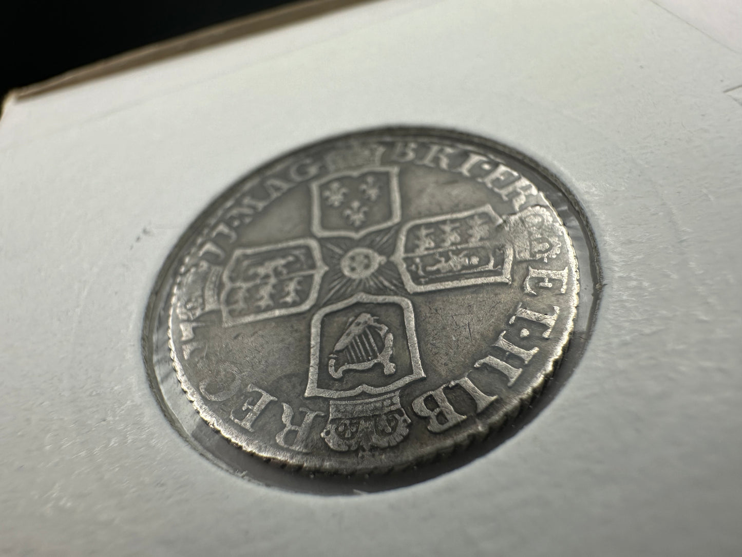 1711 Great Britain UK Queen Anne 6 Pence - Half Shilling - .925 Silver - RARE