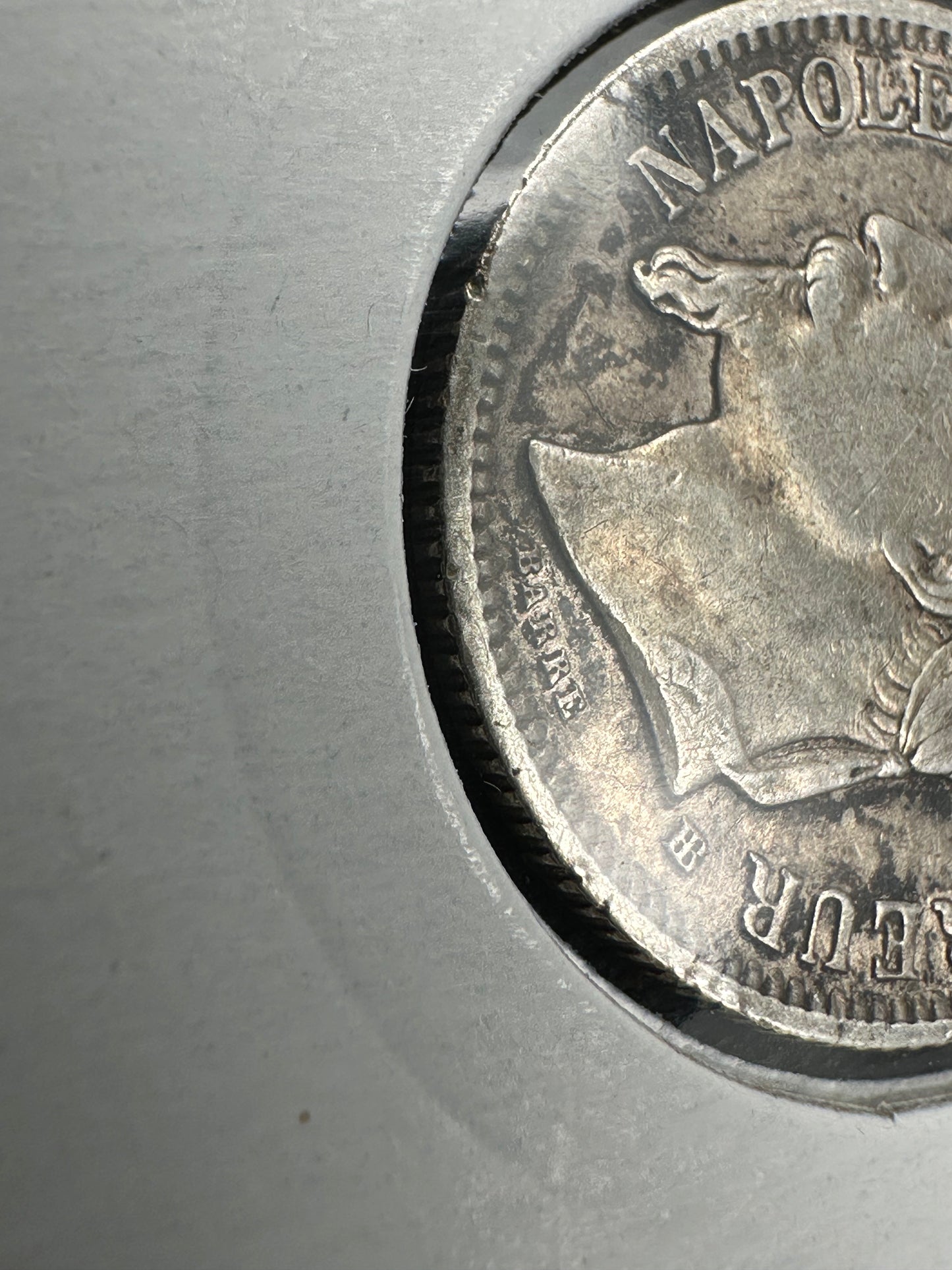 1866 France 1 Franc Napoleon III Silver Coin