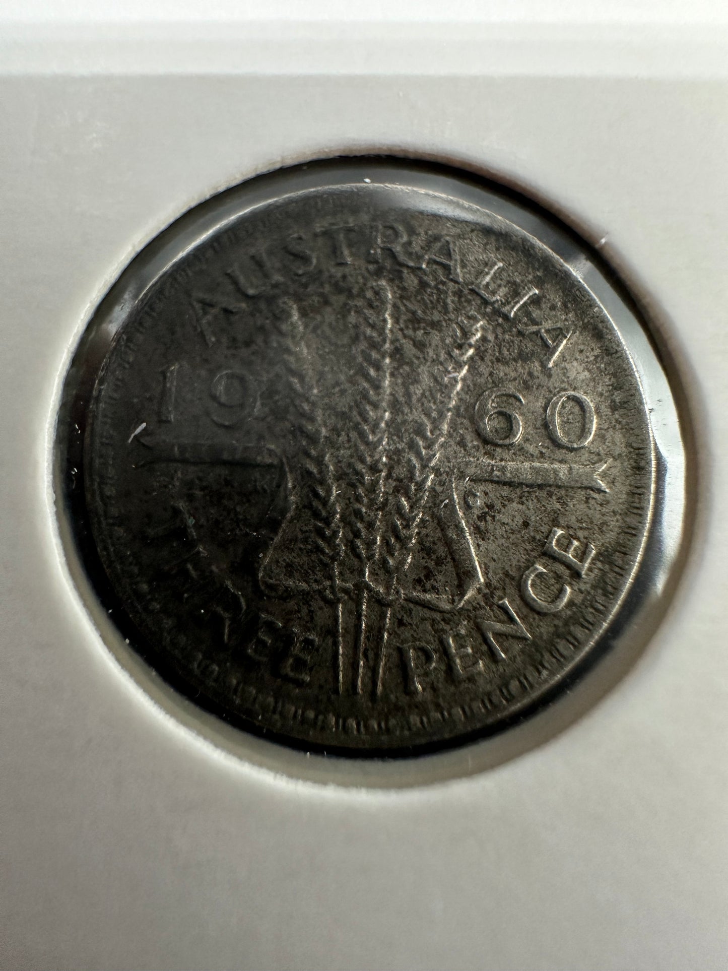 1960 Australian Threepence Silver Coin