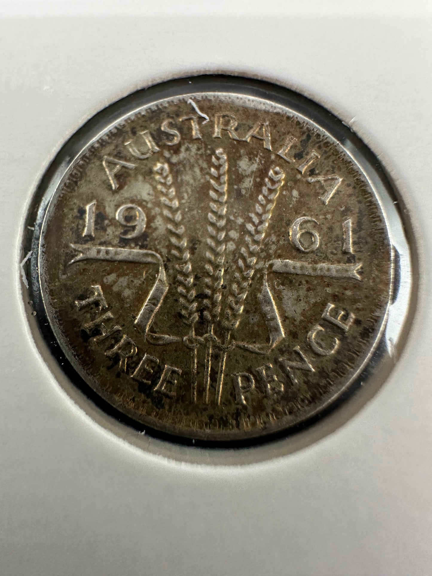 1961 Australian Threepence Silver Coin