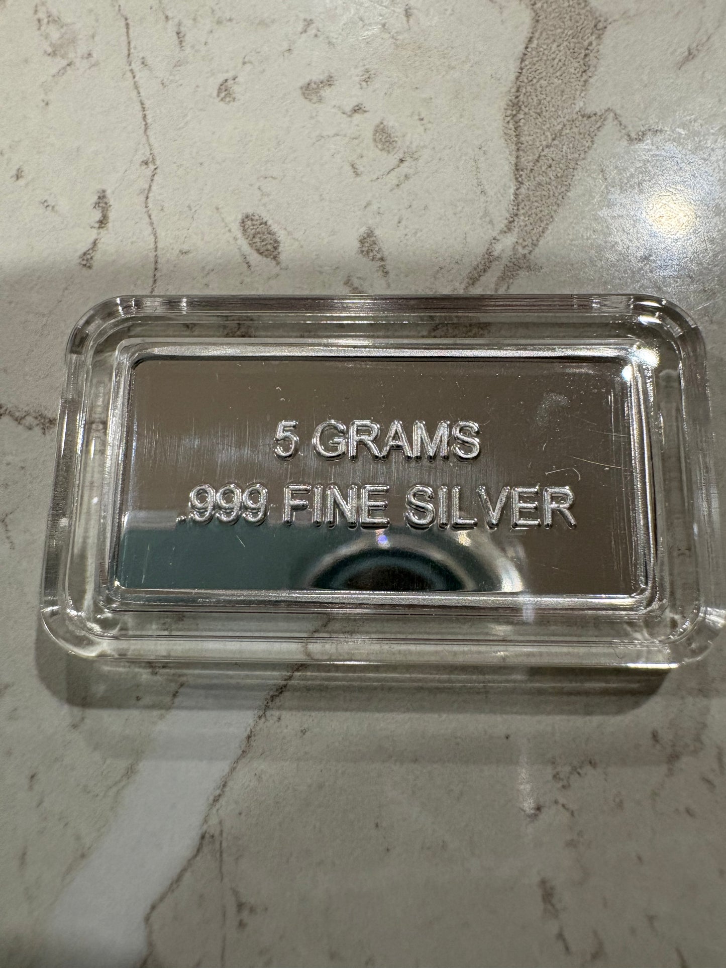 Mini Fractional Silver 5 gram Rectangular Bar - Wonka Golden Ticket Bar