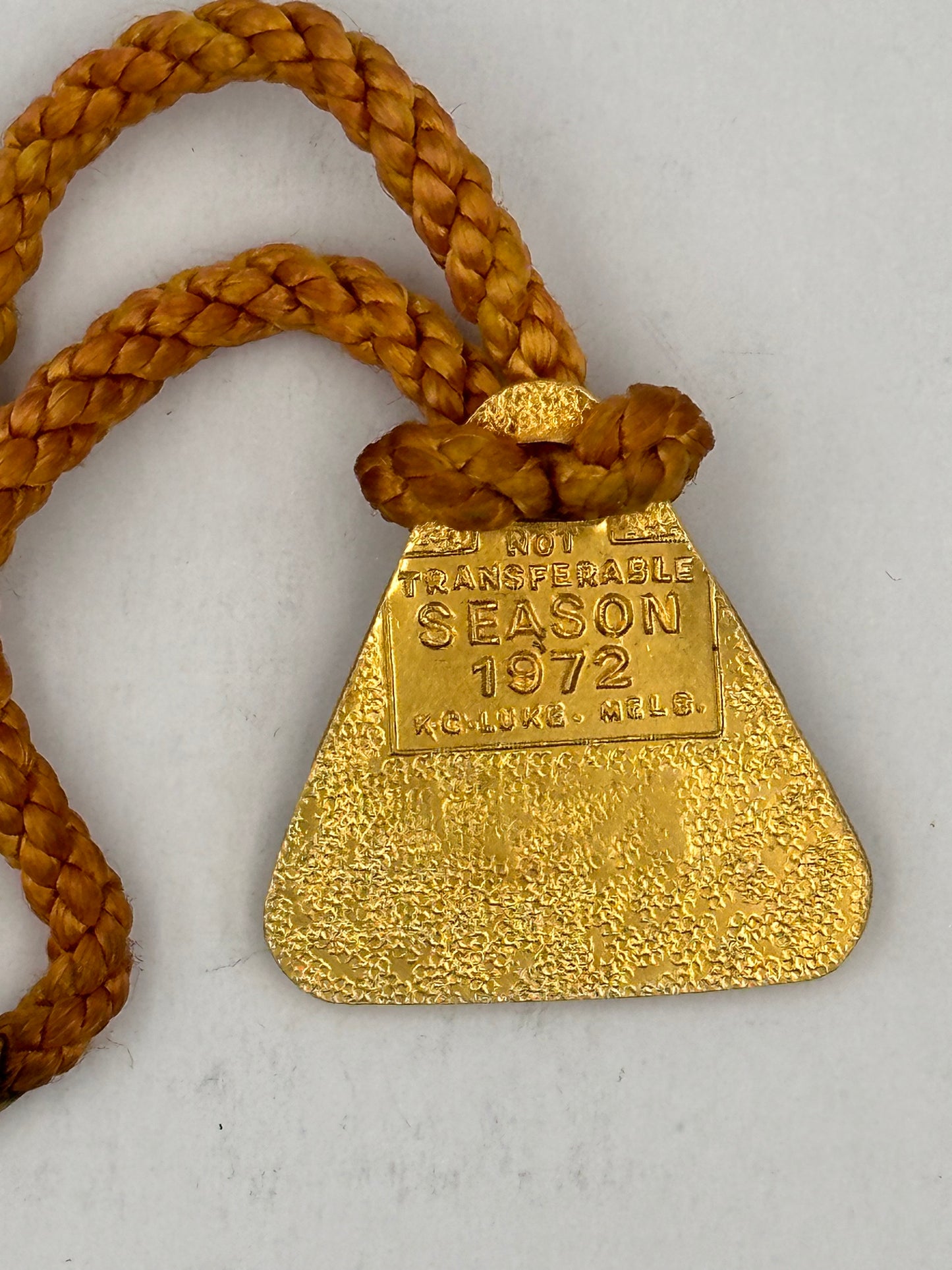 Vintage 1972 VFL Park Enamel and metal Medallion Badge