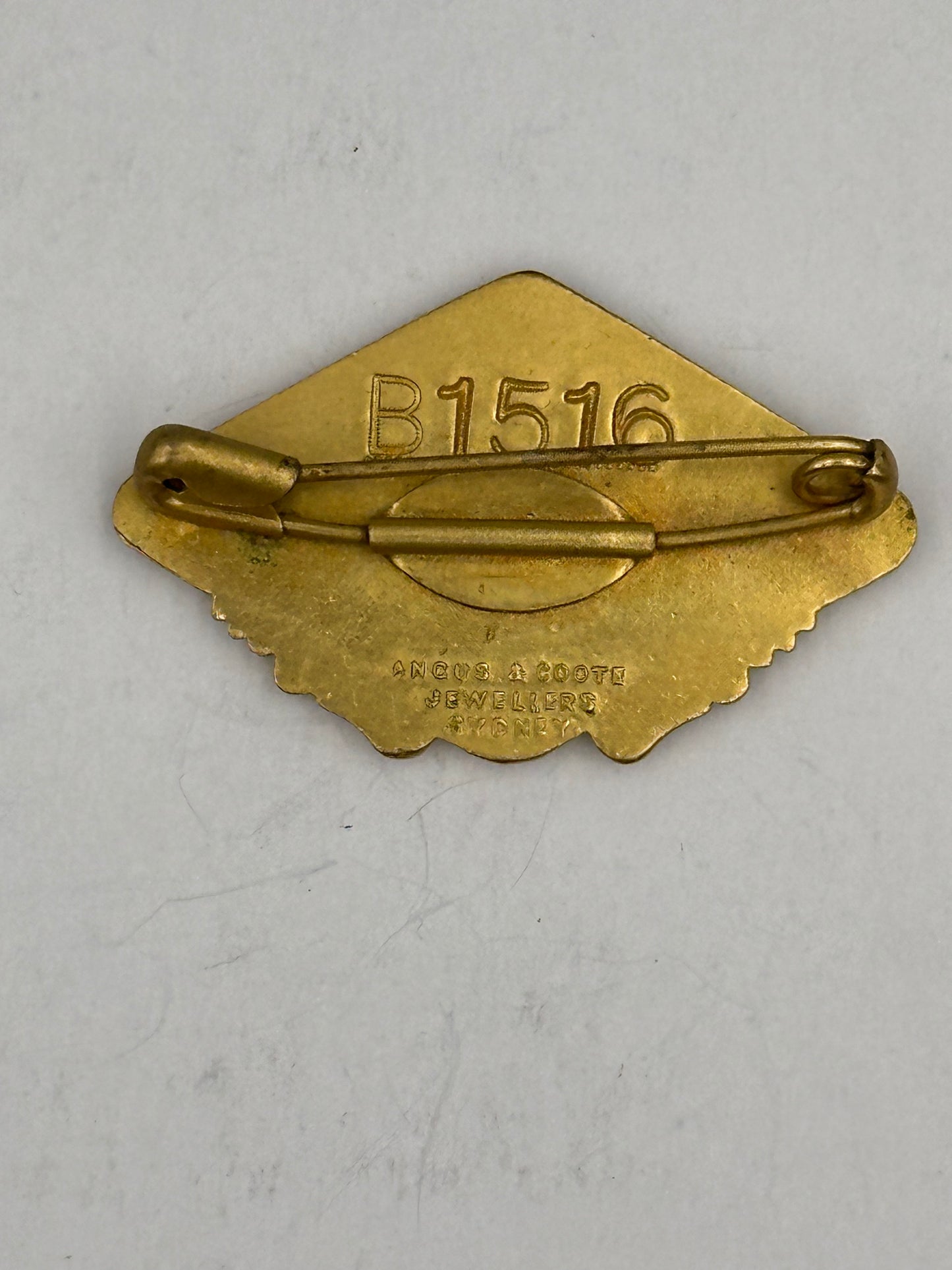 Vintage 1938-1939 Australian Jockey Club Lady's Enamel Badge