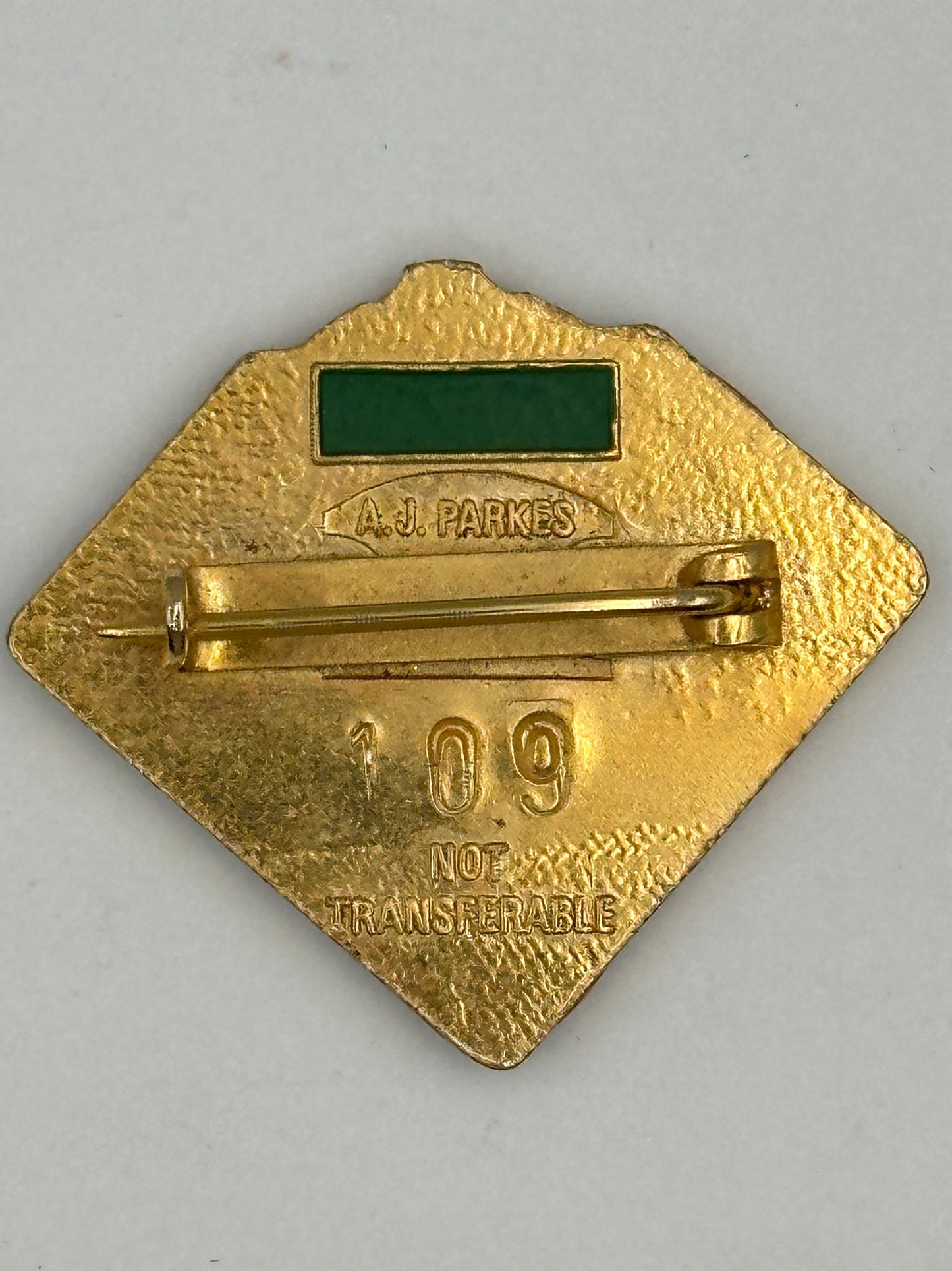 Vintage 1976-1977 Pinjarra Race Club Enamel Member Badge