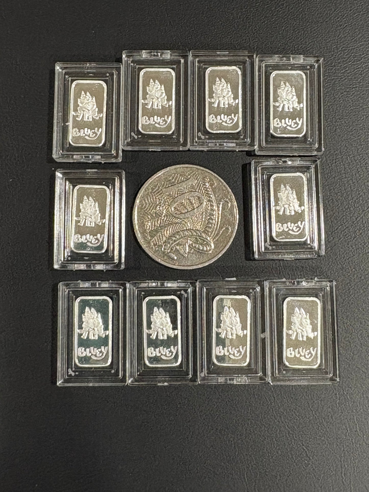Mini Fractional Silver 1 gram Bar - Bluey & Bingo