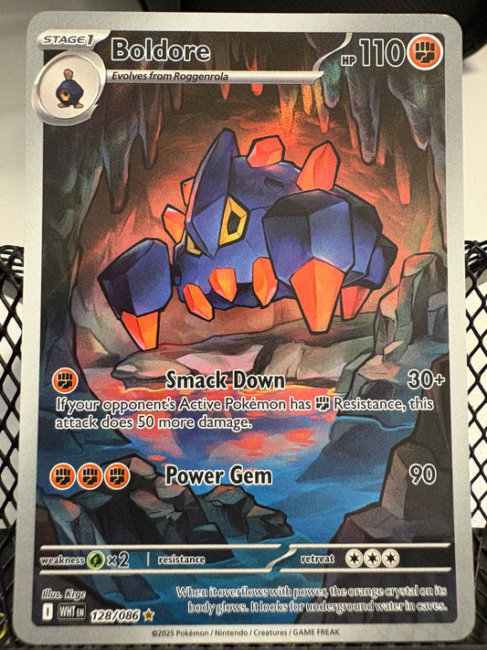 Boldore 128/086 Illustration Rare White Flare Pokemon TCG