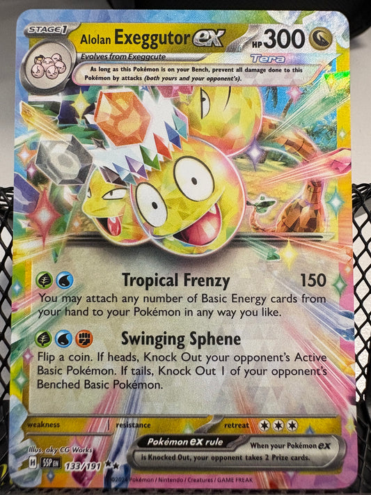 Alolan Exeggutor EX 133/191 Ultra Rare Surging Sparks Pokemon TCG