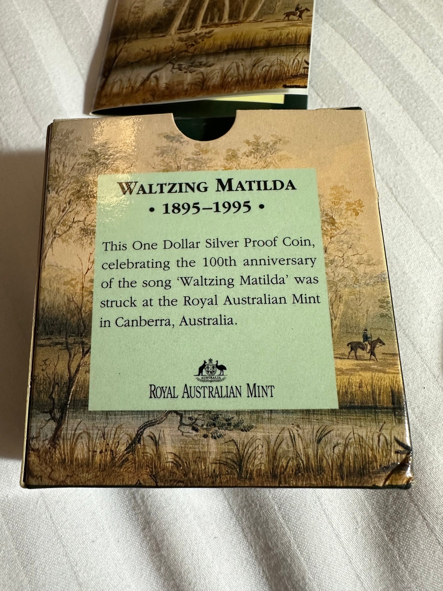 1995 $1 Waltzing Matilda Sterling Silver Proof Coin