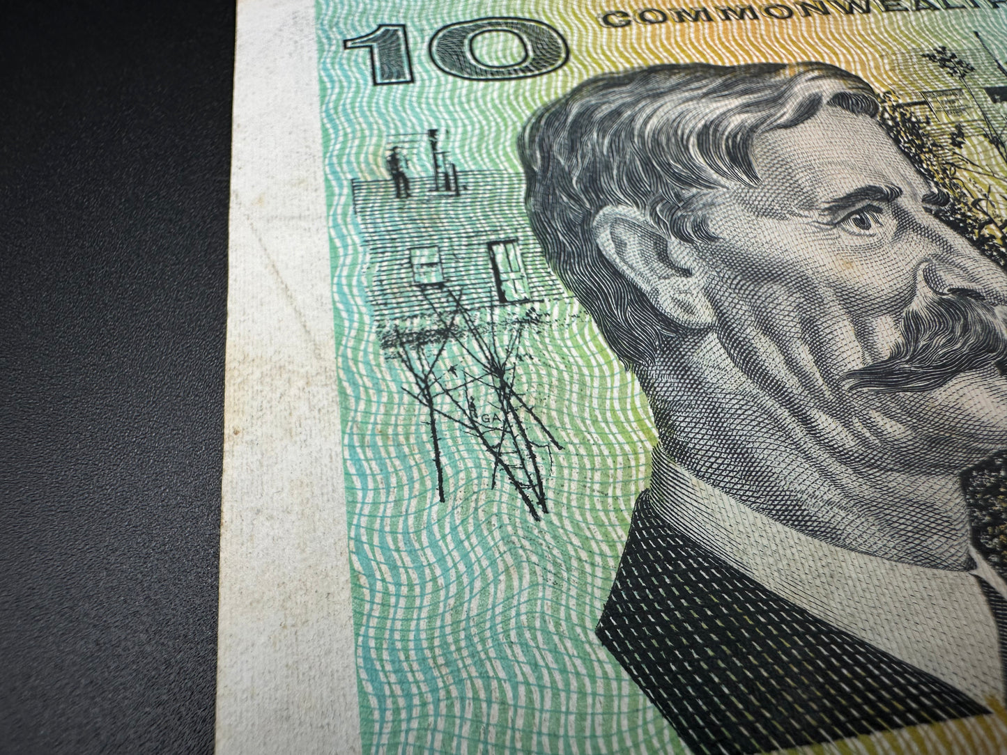 1972 $10 Australia Paper Banknote - Phillips Wheeler TAN 229771