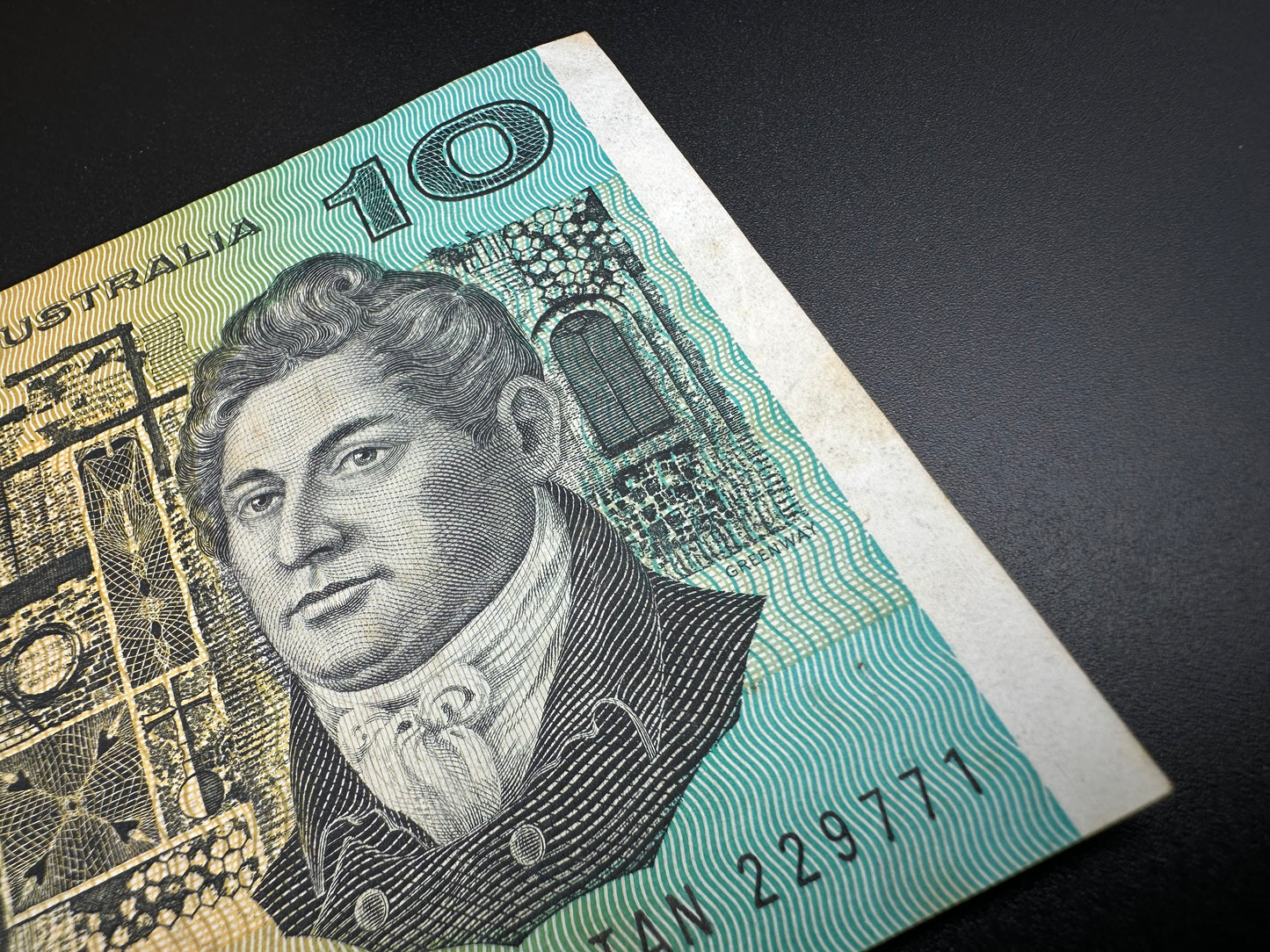 1972 $10 Australia Paper Banknote - Phillips Wheeler TAN 229771