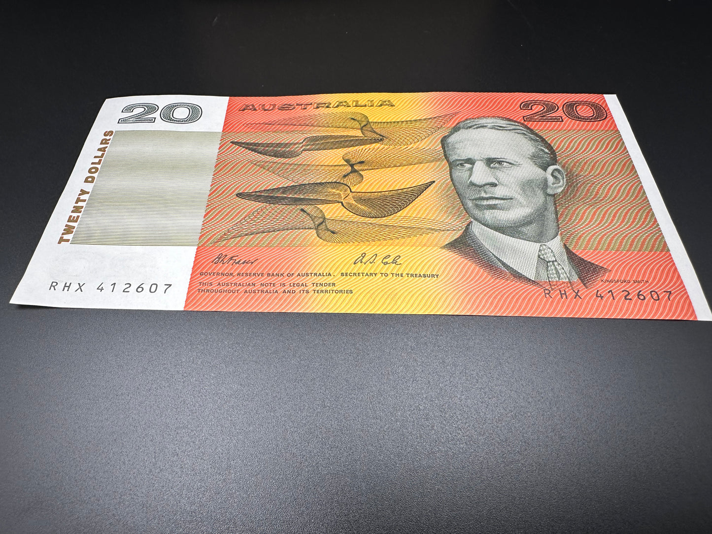 1991 $20 Australian Paper Banknote - Fraser Cole RHX 412607