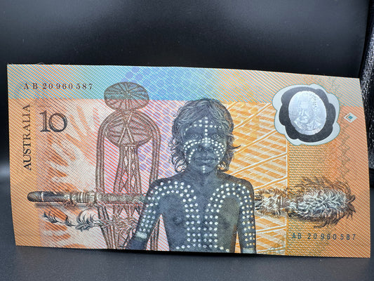 1988 $10 Australian Bicentennial Polymer Banknote - Johnston Fraser AB 20960587