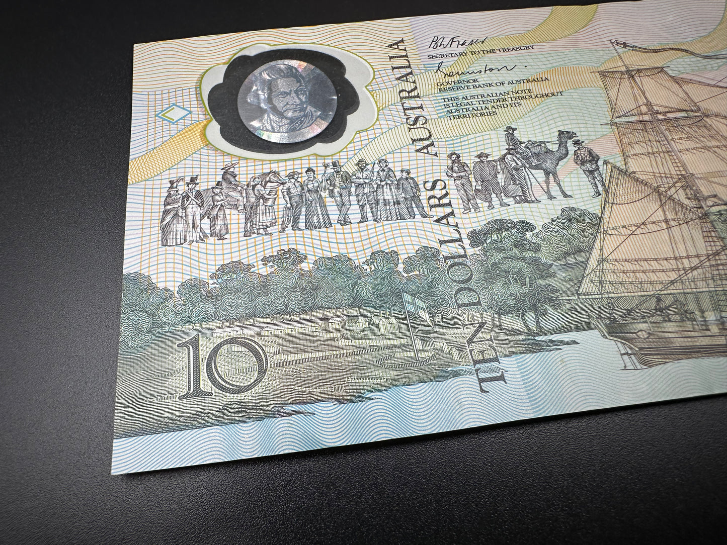 1988 $10 Australian Bicentennial Polymer Banknote - Johnston Fraser AB 13818337