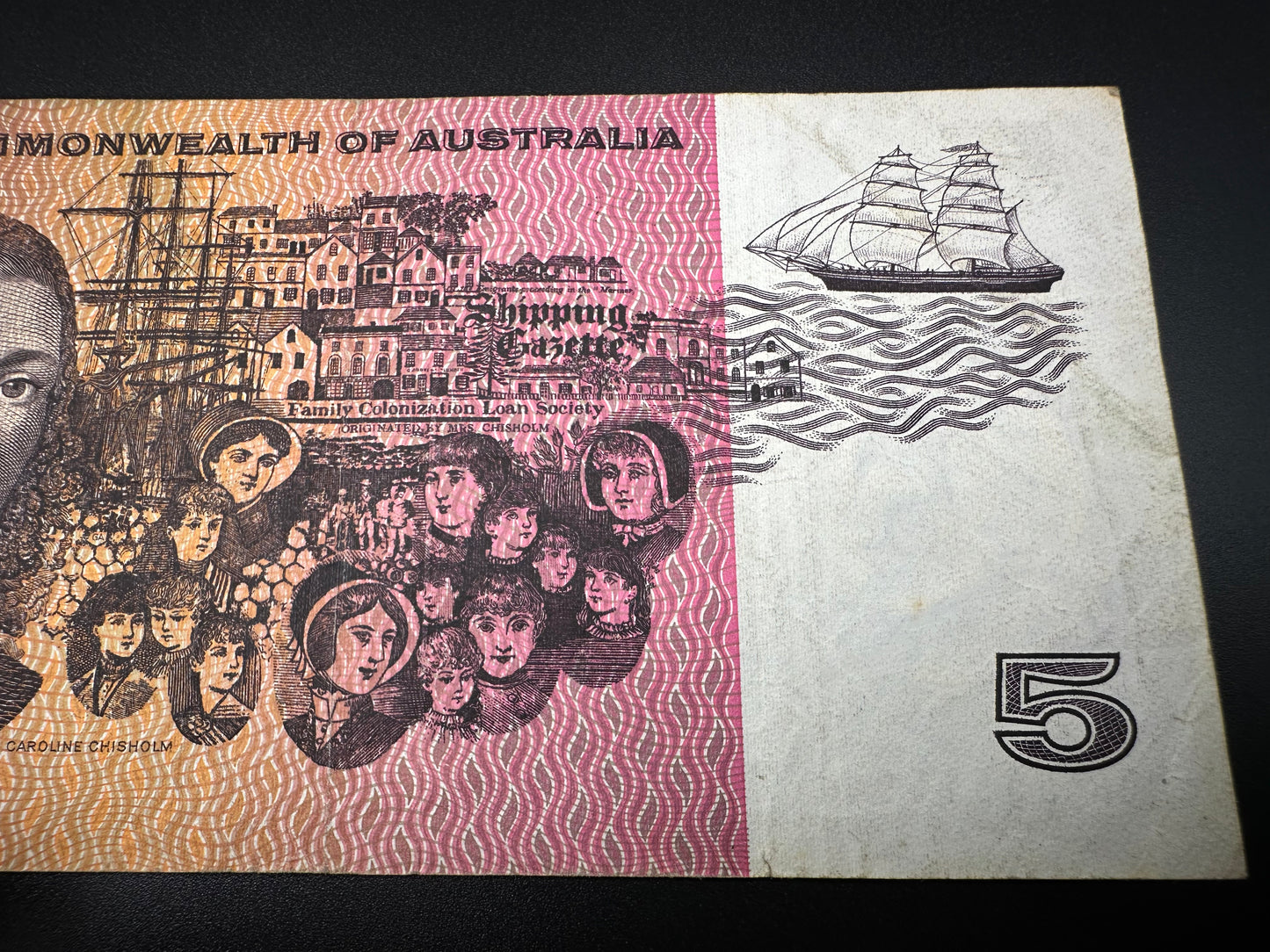 1969 $5 Australia Paper Banknote -  Phillips Randall NGR 555159