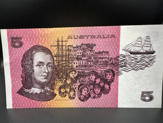 1985 $5 Australia Paper Banknote - Johnston Fraser PKP 497090
