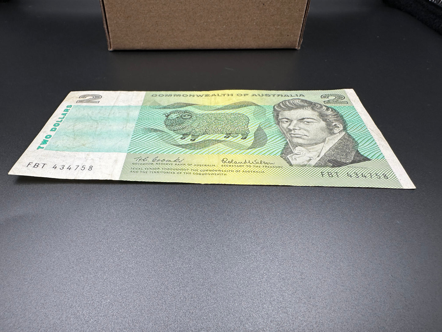 1966 $2 Australia Paper Banknote - Coombs Wilson FBT 434758