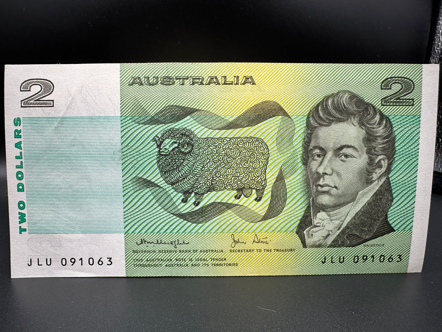 1979 $2 Australia Paper Banknote - Knight Stone JLU 091063