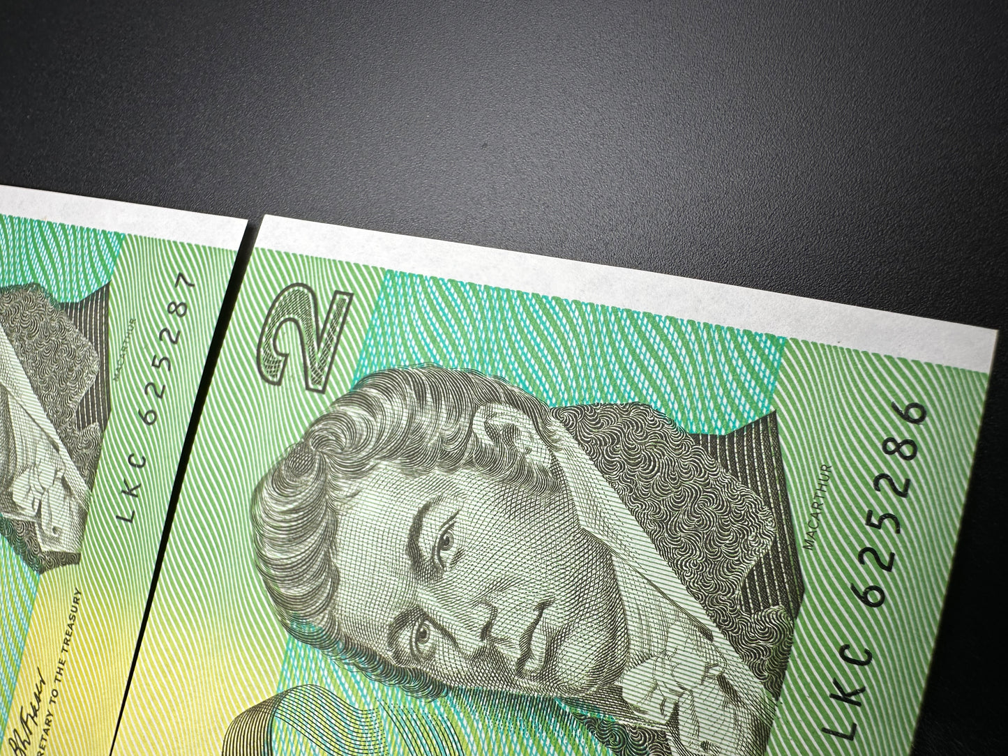 1985 $2 Australia Paper Banknote - Johnston Fraser 3x Consecutive