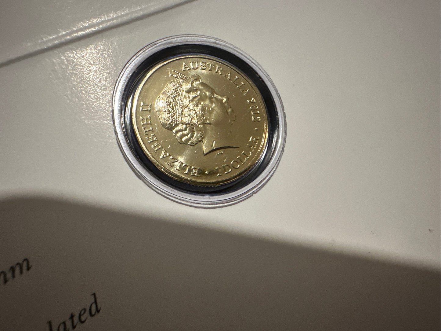 2012 AFL Premiers Sydney Swans Uncirculated $1 coin on card