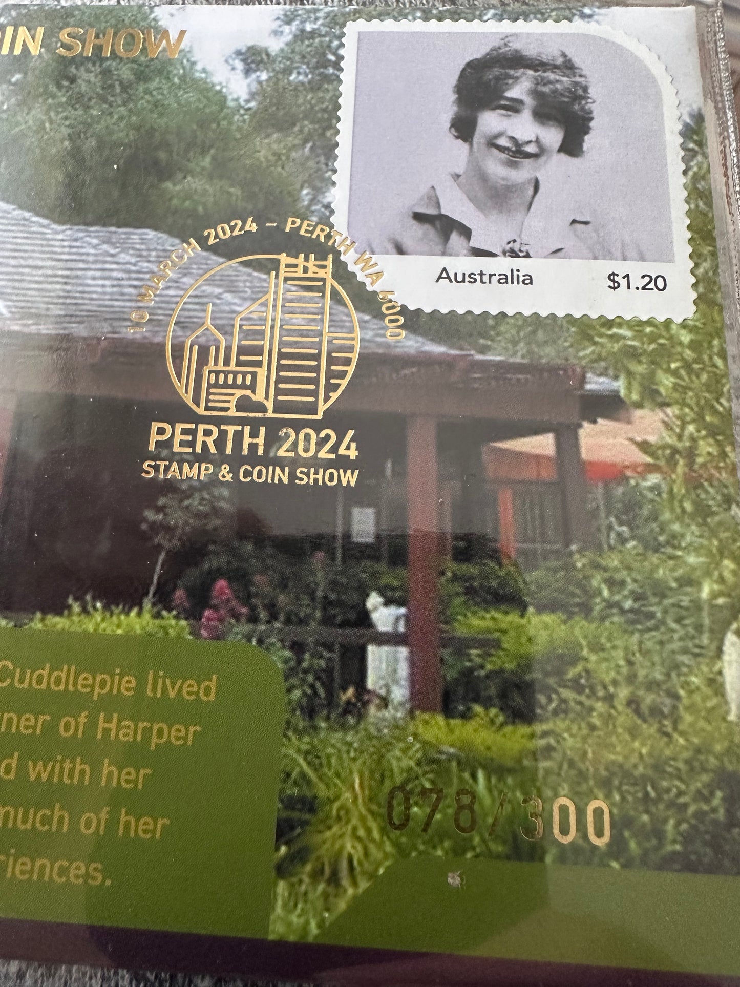 2024 Perth Coin Show PNCs - May Gibbs Author - Number 078/300