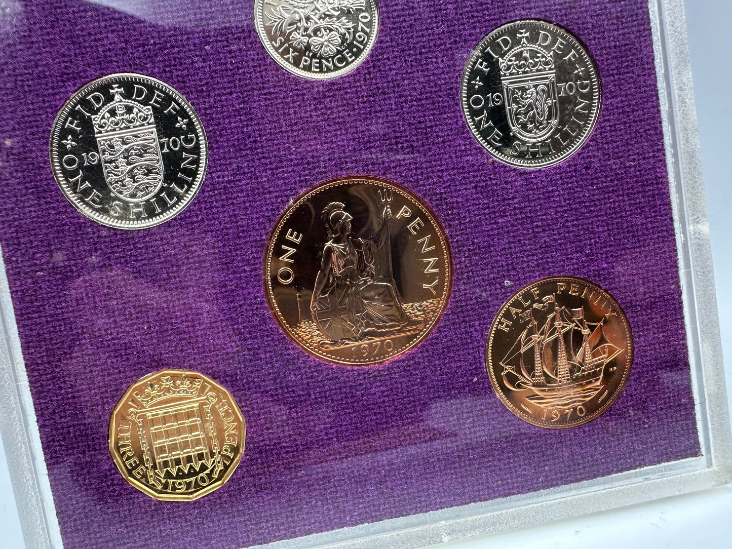 1970 Coinage of Great Britain and Northern Ireland Proof Coin Set (Pre Decimal)