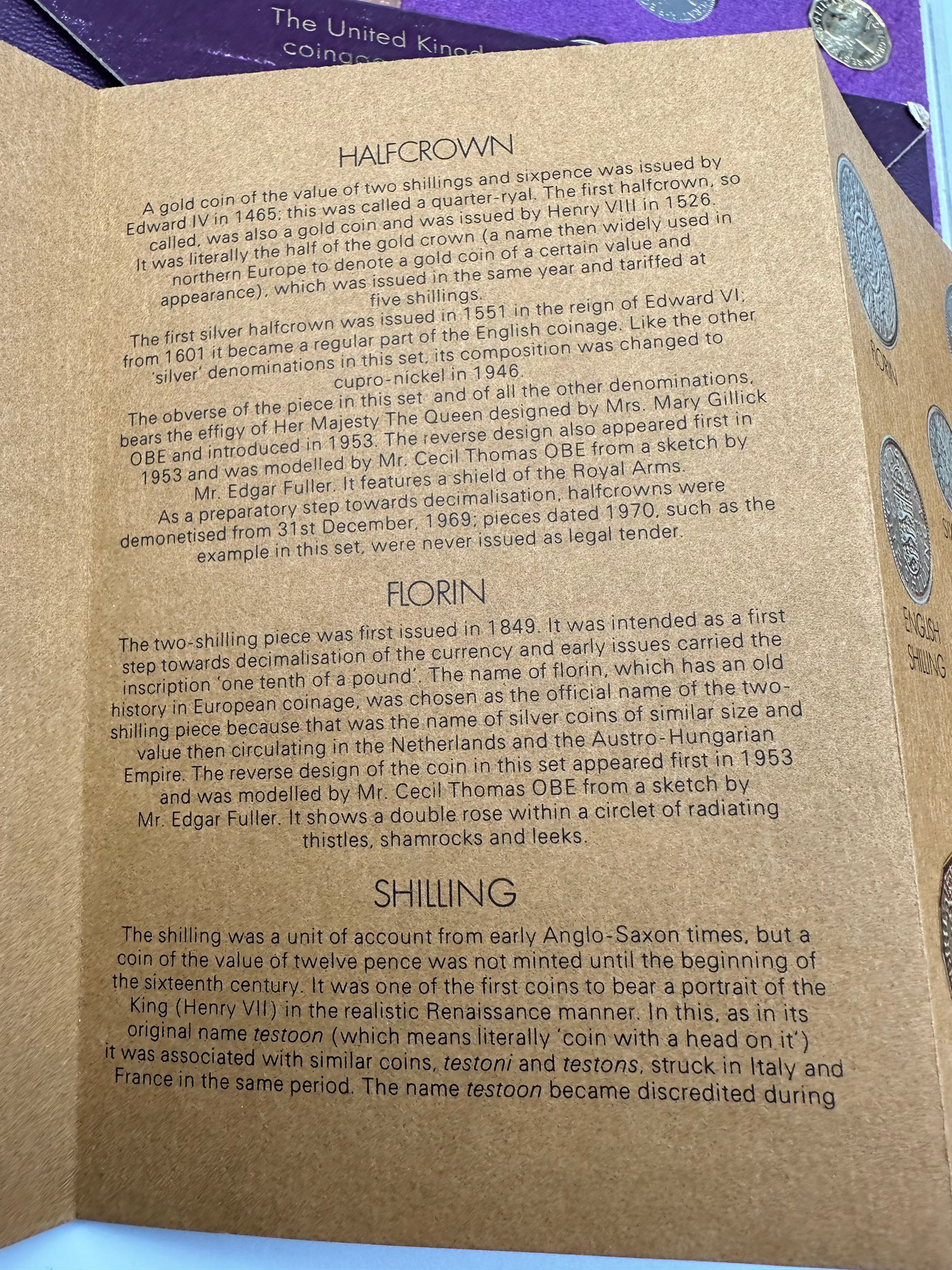 1970 Coinage of Great Britain and Northern Ireland Proof Coin Set (Pre Decimal)