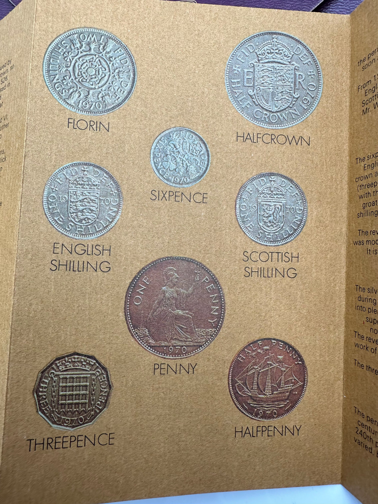 1970 Coinage of Great Britain and Northern Ireland Proof Coin Set (Pre Decimal)