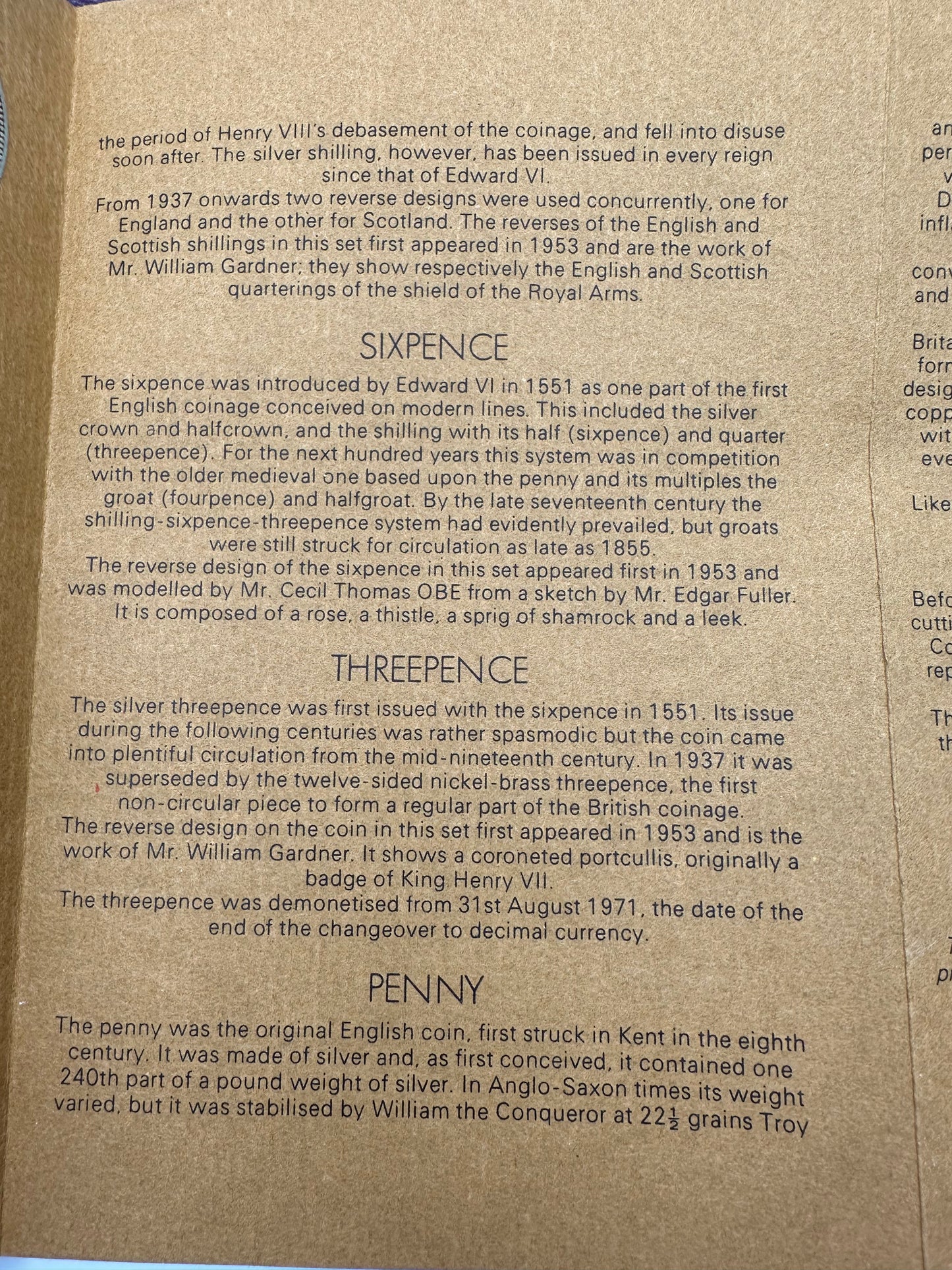 1970 Coinage of Great Britain and Northern Ireland Proof Coin Set (Pre Decimal)