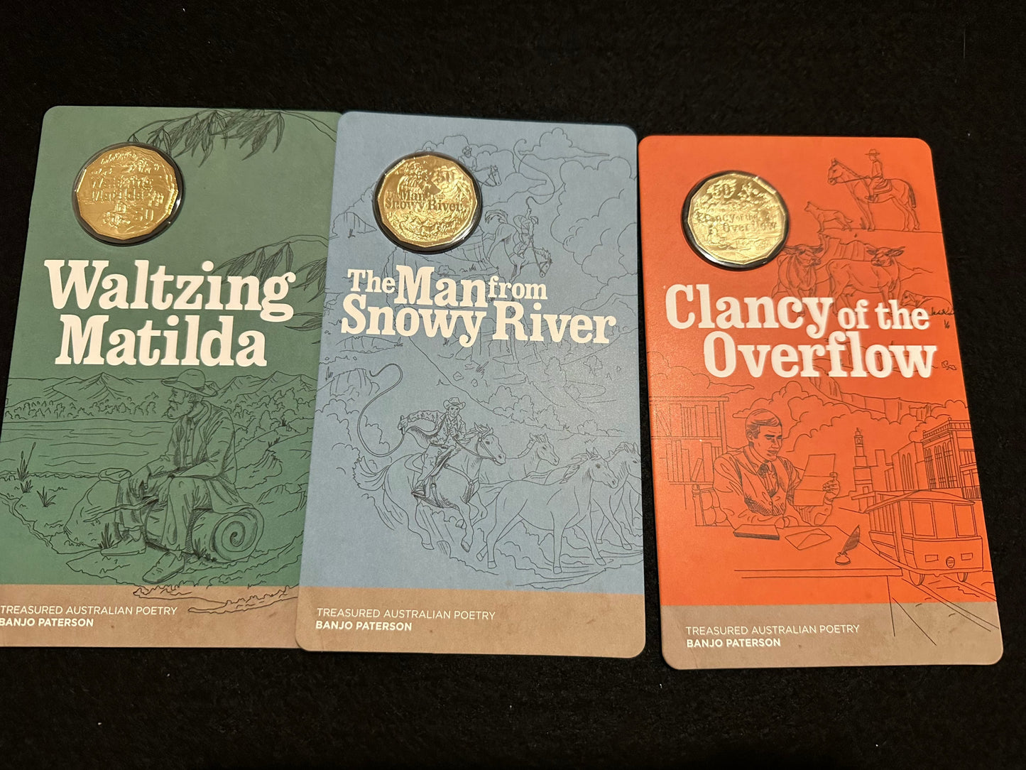 2020 Banjo Paterson – Treasured Australian Poetry 50c Three-Coin Set