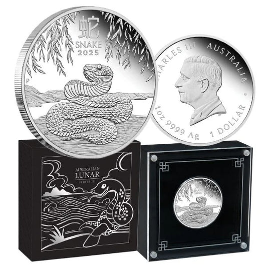 2025 Year of the Snake 1oz Silver Proof High Relief Coin