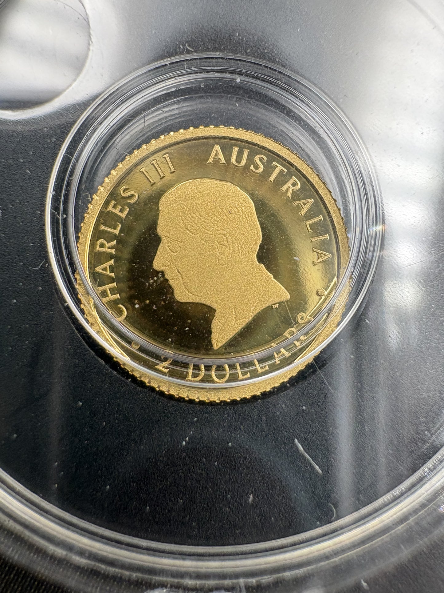 2024 $2 Australian Kangaroo Miniature Gold coin .5 grams