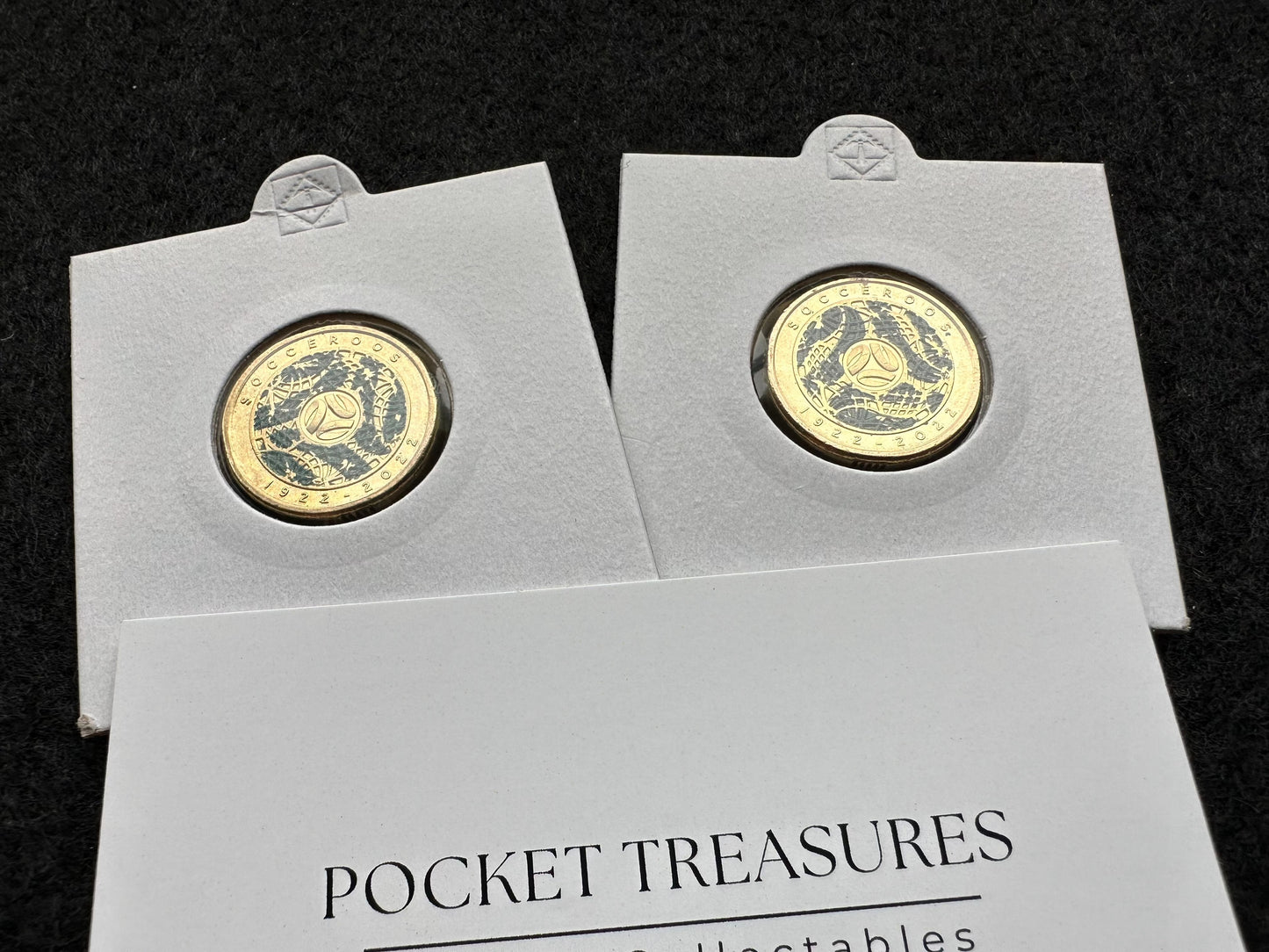 2022 Socceroos 100 Year Centenary $2 Two Dollar Coloured Coin Australia - CIRC