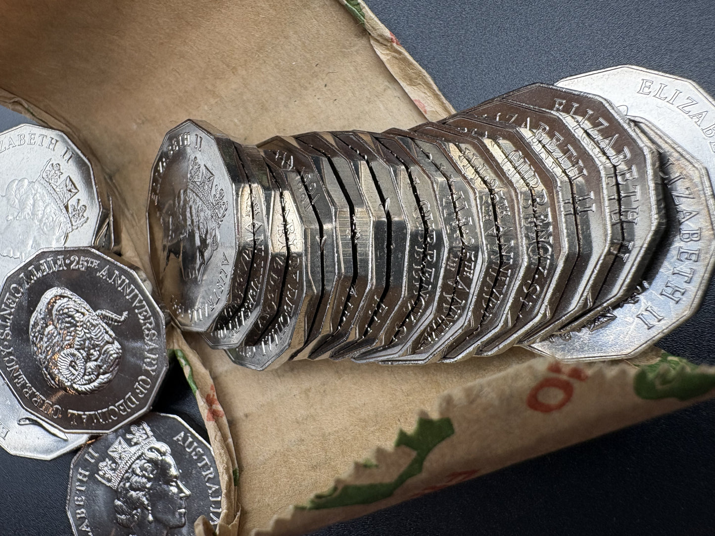 1991 Uncirculated 50 cent - RAMs Head 25th Anniversary Decimal Currency